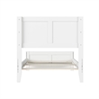 Canyon Twin Foundation Bed Frame with Matching Footboard in White