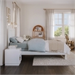 Canyon Twin Foundation Bed Frame with Matching Footboard in White