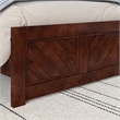 Canyon Twin Foundation Bed Frame with Matching Footboard in Walnut