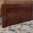 Canyon Full Foundation Bed Frame with Matching Footboard in Walnut