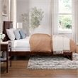 Canyon Full Foundation Bed Frame with Matching Footboard in Walnut