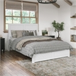 Canyon Queen Foundation Bed Frame with Matching Footboard in White
