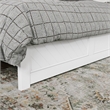 Canyon Queen Foundation Bed Frame with Matching Footboard in White
