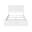 Canyon Queen Foundation Bed Frame with Matching Footboard in White