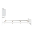 Canyon Queen Foundation Bed Frame with Matching Footboard in White