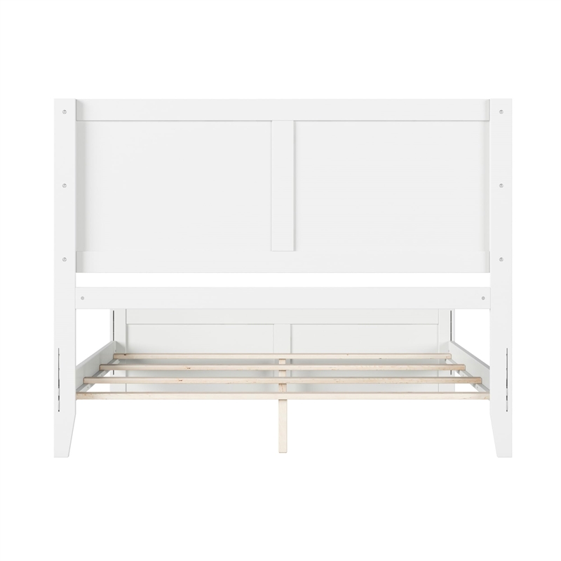 Canyon Queen Foundation Bed Frame with Matching Footboard in White