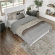 Canyon Queen Foundation Bed Frame with Matching Footboard in White