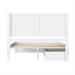 Canyon Queen Storage Wood Platform Bed with Matching Footboard in White