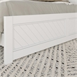 Canyon King Foundation Bed Frame with Matching Footboard in White