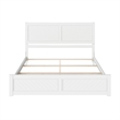 Canyon King Foundation Bed Frame with Matching Footboard in White