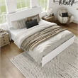Canyon King Foundation Bed Frame with Matching Footboard in White