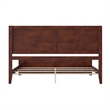 Canyon King Foundation Bed Frame with Matching Footboard in Walnut