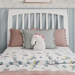 AFI Orleans Twin Sleigh Contemporary Solid Wood Slat Headboard in White