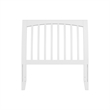 AFI Orleans Twin Sleigh Contemporary Solid Wood Slat Headboard in White