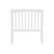 AFI Orleans Twin Sleigh Contemporary Solid Wood Slat Headboard in White