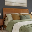 Portland King Sleigh Wood Headboard in Light Toffee