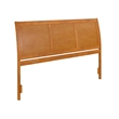 Portland King Sleigh Wood Headboard in Light Toffee