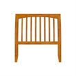 AFI Orleans Twin Sleigh Solid Wood Slat Headboard in Light Toffee