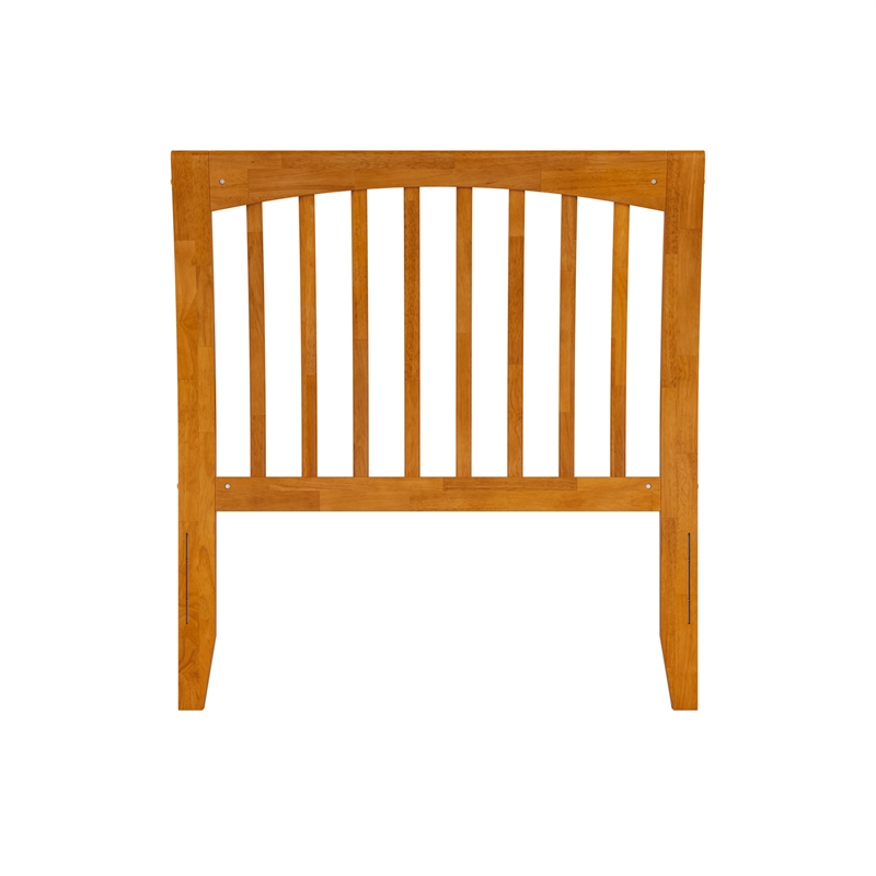 AFI Orleans Twin Sleigh Solid Wood Slat Headboard in Light Toffee
