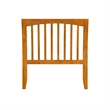 AFI Orleans Twin Sleigh Solid Wood Slat Headboard in Light Toffee