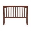 AFI Orleans Full Sleigh Contemporary Solid Wood Slat Headboard in Walnut