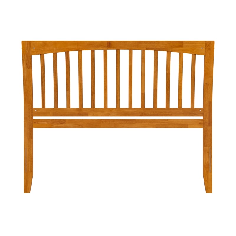 AFI Orleans Queen Sleigh Solid Wood Slat Headboard in Light Toffee