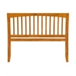 AFI Orleans Queen Sleigh Solid Wood Slat Headboard in Light Toffee