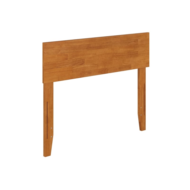 Orlando Twin Modern Wood Panel Headboard in Light Toffee