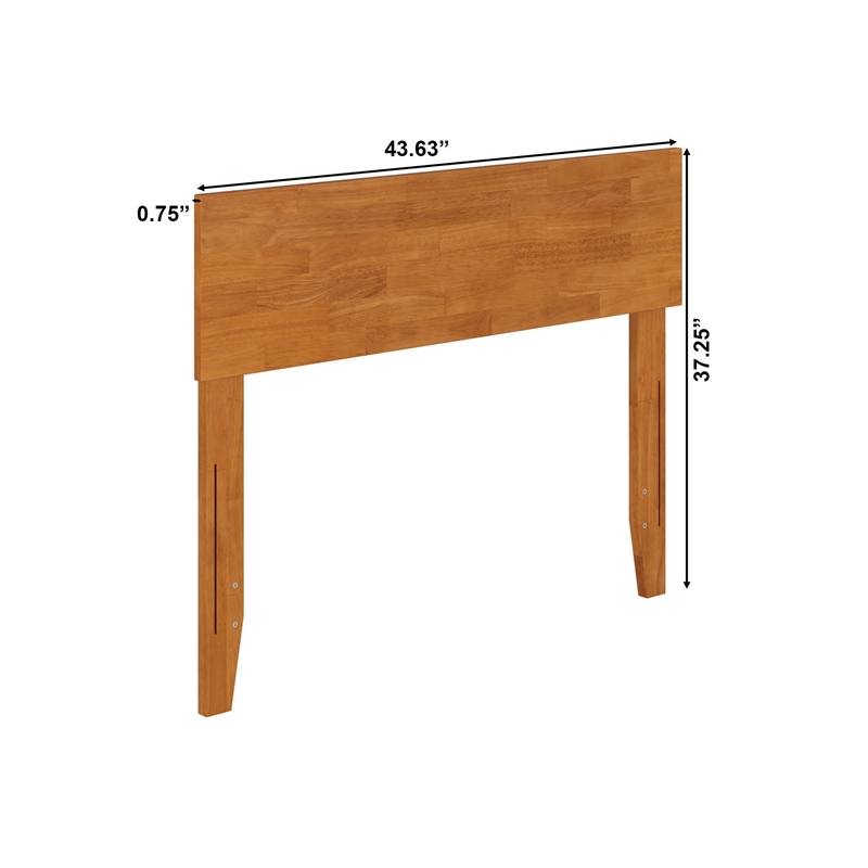 Orlando Twin Modern Wood Panel Headboard in Light Toffee