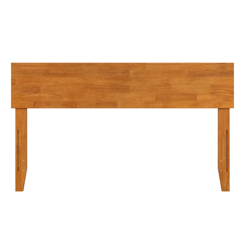 Orlando Full Modern Wood Panel Headboard in Light Toffee