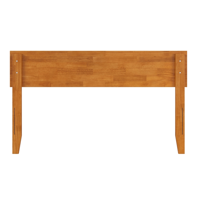 Orlando Full Modern Wood Panel Headboard in Light Toffee