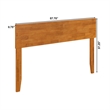 Orlando Full Modern Wood Panel Headboard in Light Toffee