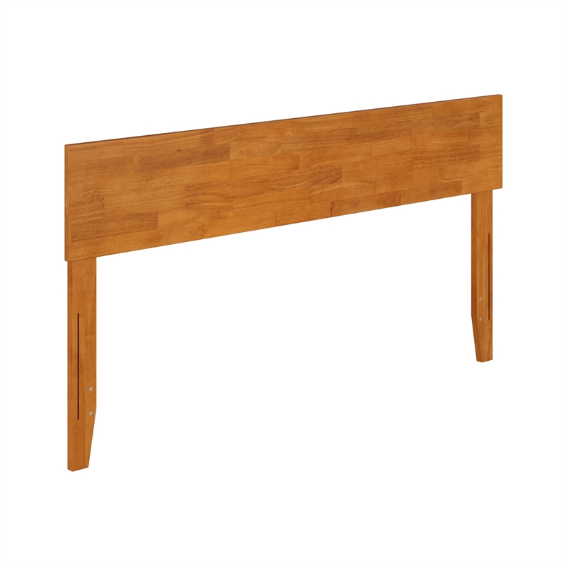 Orlando Queen Solid Wood Panel Headboard in Light Toffee