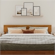 Orlando King Modern Wood Panel Headboard in Light Toffee
