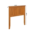 Nantucket Twin Wood Panel Headboard in Light Toffee