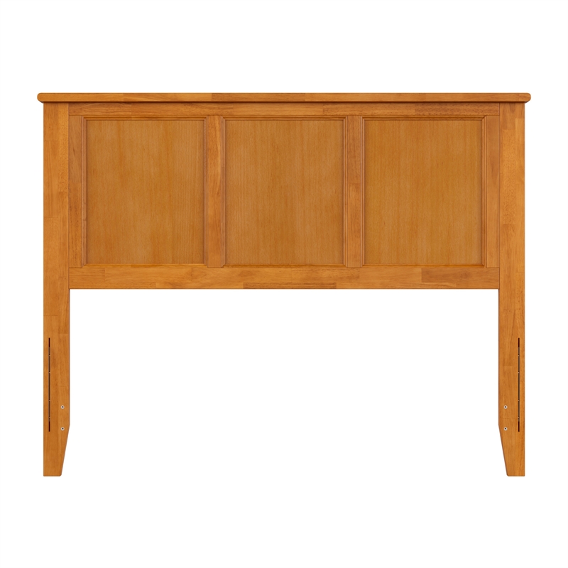 Madison Full Solid Wood Panel Headboard in Light Toffee
