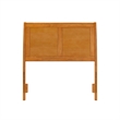 Portland Twin Sleigh Wood Headboard in Light Toffee