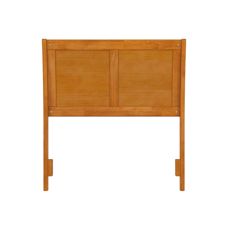 Portland Twin Sleigh Wood Headboard in Light Toffee