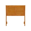 Portland Twin Sleigh Wood Headboard in Light Toffee