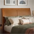 Portland Full Sleigh Wood Headboard in Light Toffee