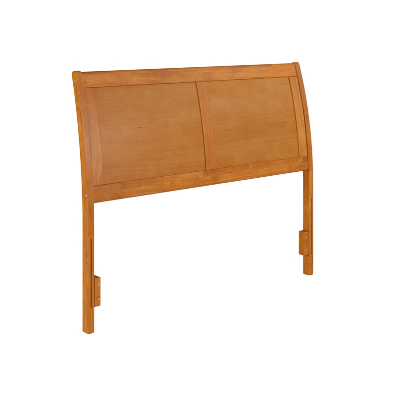 Portland Full Sleigh Wood Headboard in Light Toffee