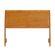 Portland Full Sleigh Wood Headboard in Light Toffee