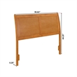 Portland Full Sleigh Wood Headboard in Light Toffee