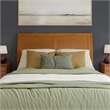 Portland Queen Sleigh Wood Headboard in Light Toffee