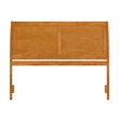 Portland Queen Sleigh Wood Headboard in Light Toffee