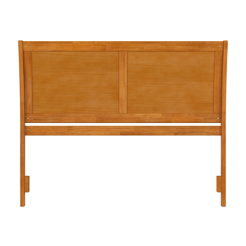 Portland Queen Sleigh Wood Headboard in Light Toffee
