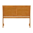 Portland Queen Sleigh Wood Headboard in Light Toffee