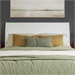 Portland King Sleigh Wood Headboard in White