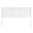 Portland King Sleigh Wood Headboard in White