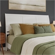 Portland King Sleigh Wood Headboard in White